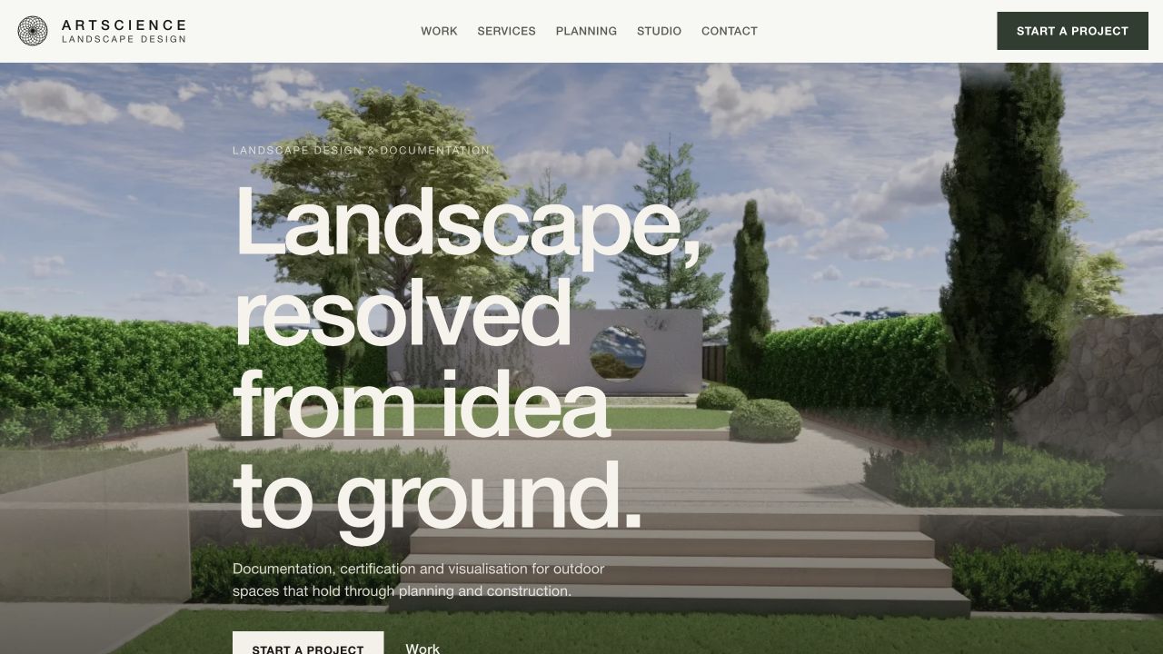 Artscience website and software project